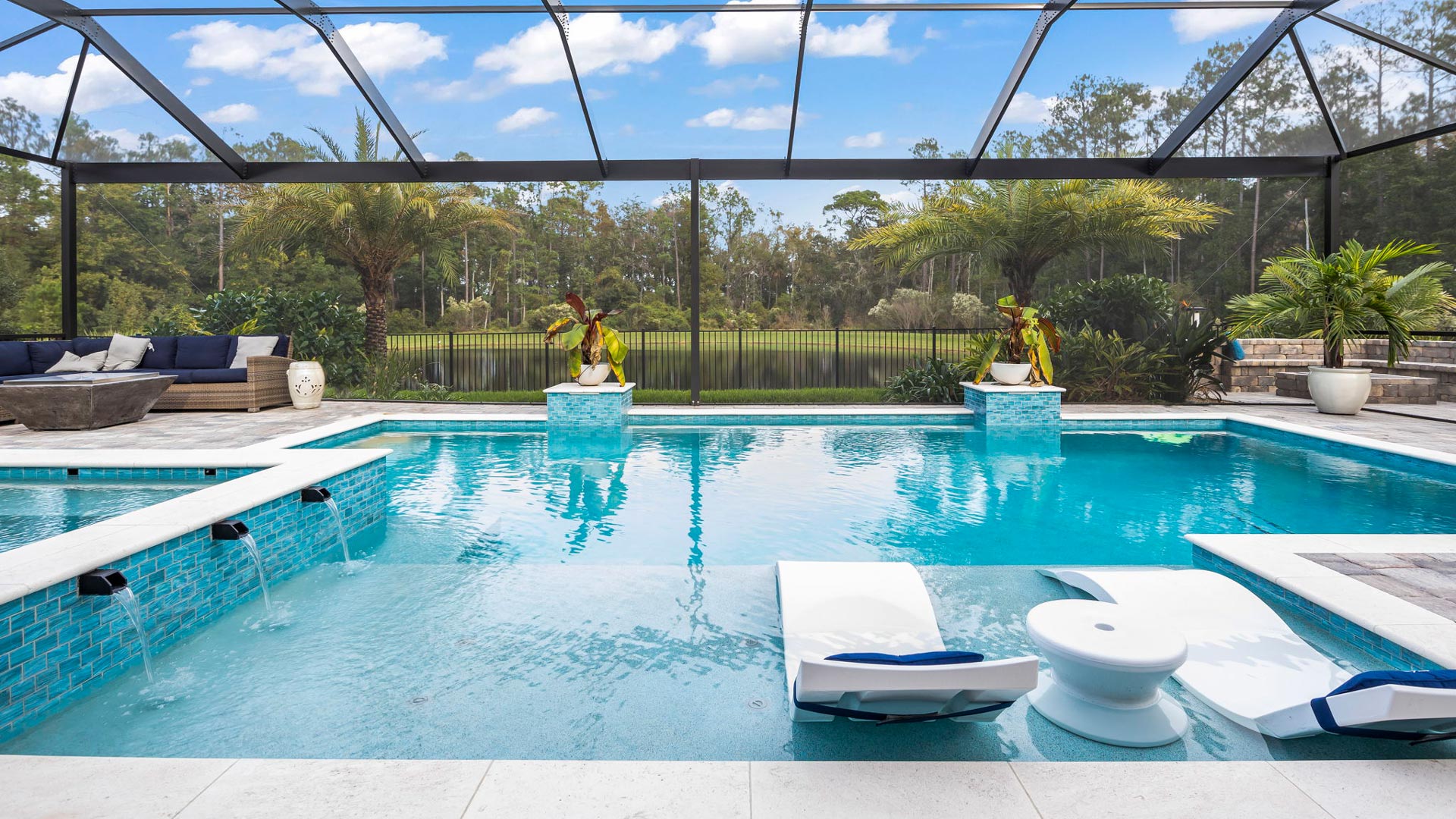 beautiful backyard pool