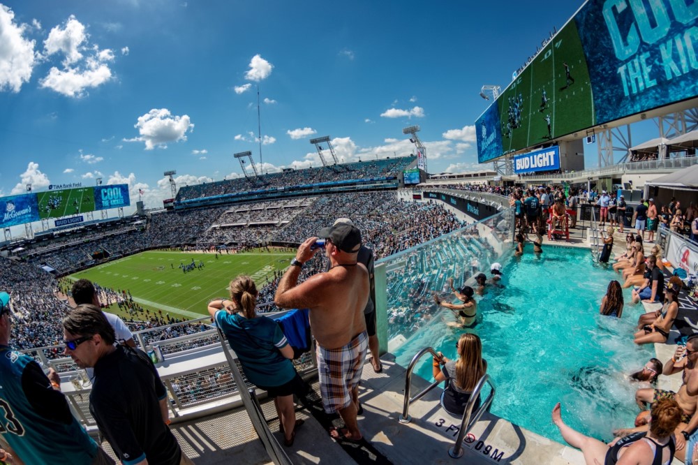 The pool at TIAA Bank Field - photo by Stadium Journey